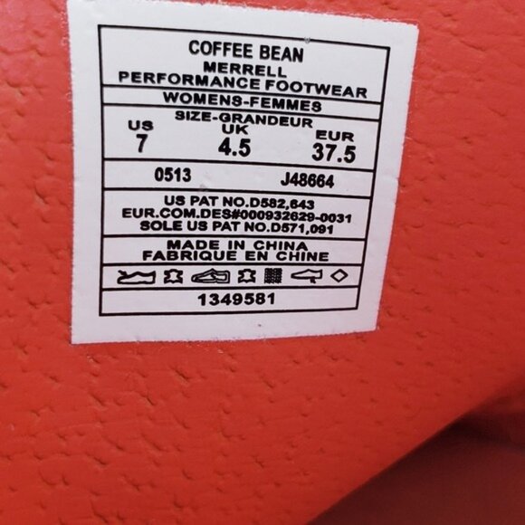 Merrell Rosella Coffee Bean Brown Suede Leather Oxford Shoes Women's Size 7 - Picture 11 of 12